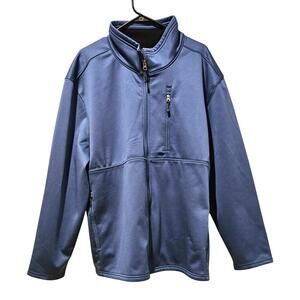 Swiss Tech Mens Softshell Jacket Windbreaker Waterproof Blue Indigo Size 2XL,